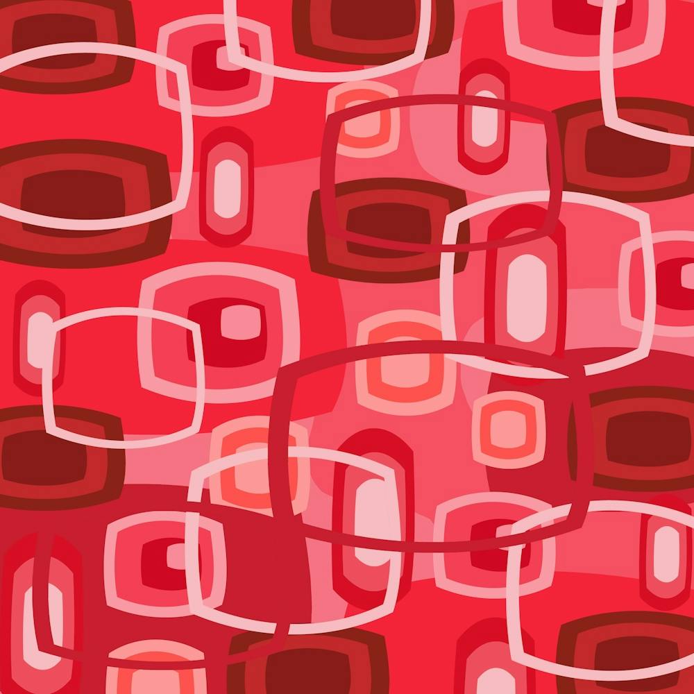 Retro Red and Pink Pattern
