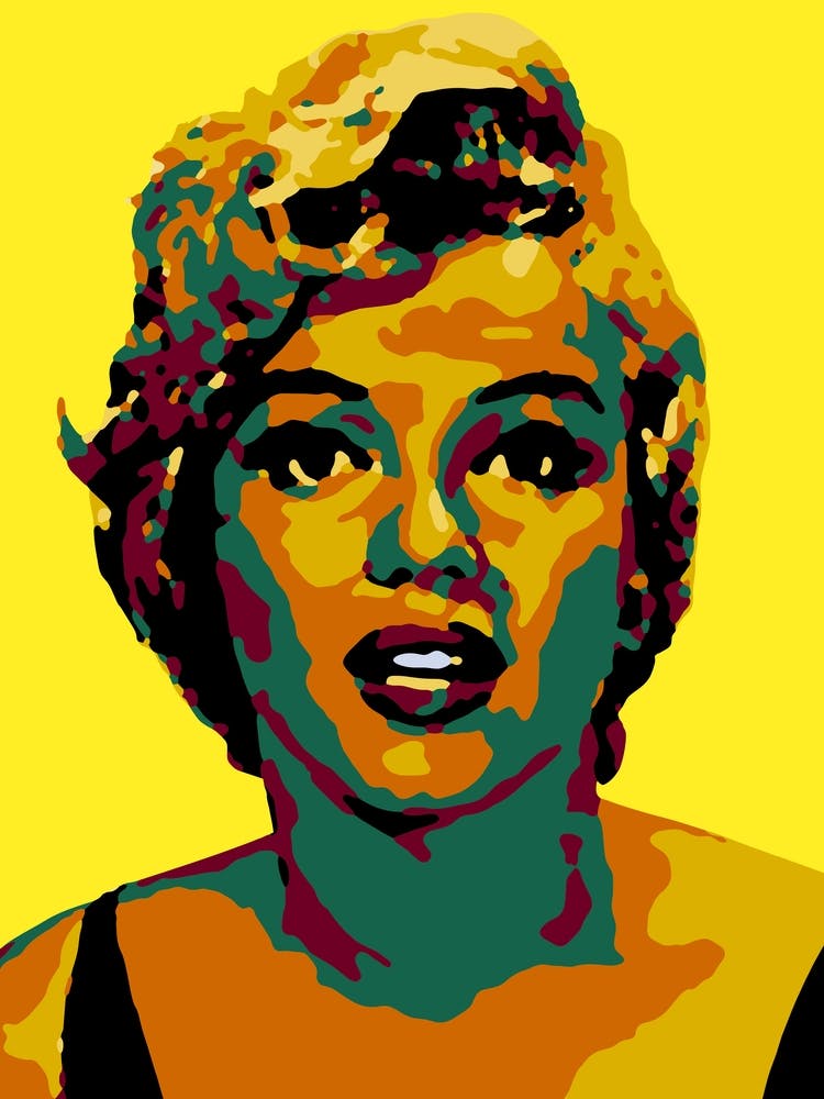 Marilyn Monroe in Pop Art Illustration 2