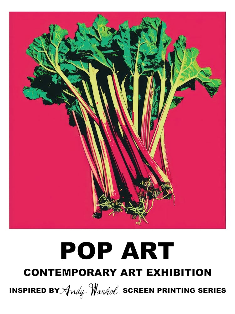 Poster Rhubarb Pop Art 1