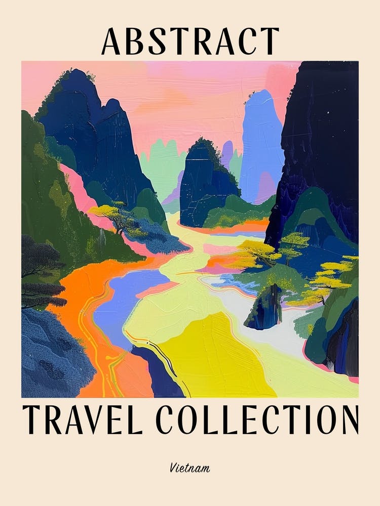 Abstract Travel Collection Poster Vietnam 2