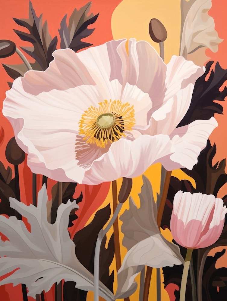 Poppy 4 Flower Painting