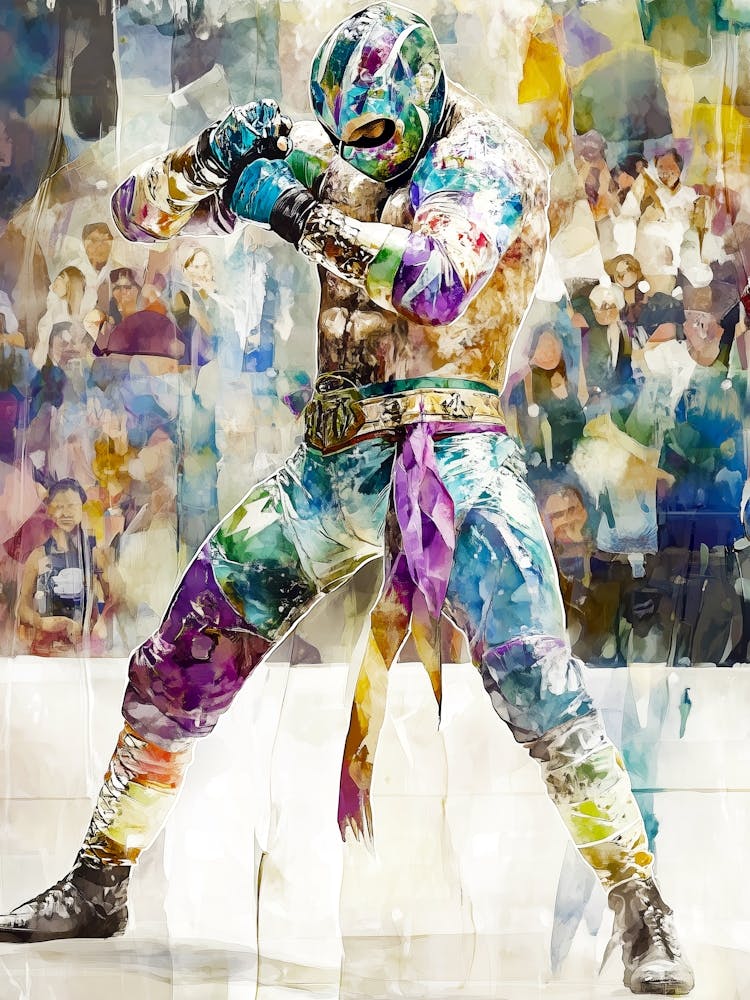 Luchador Mexican art
