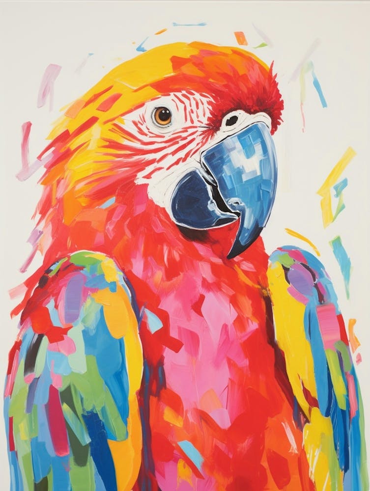 Colourful Bird Painting Parrot 2