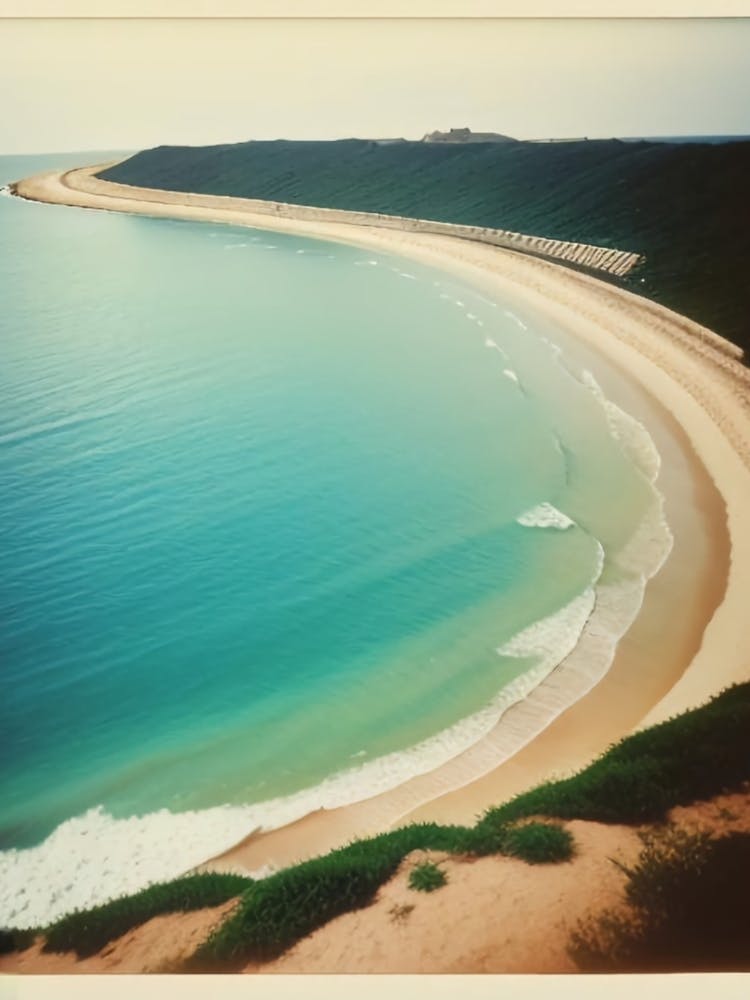 A wall painting with a beautiful sea picture