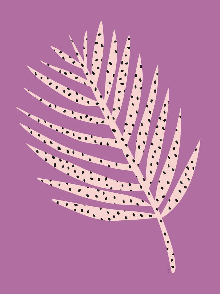 Polka Dot Leaf in Purple