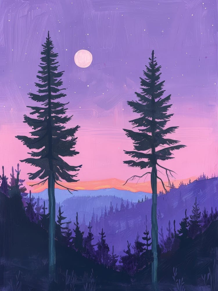 Sunset In The Woods 1