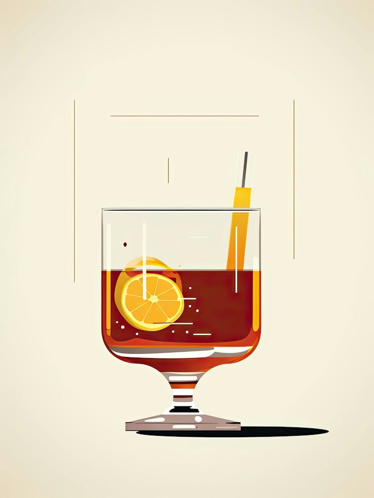 Mid Century Modern Sazerac Floral Infusion Cocktail 2