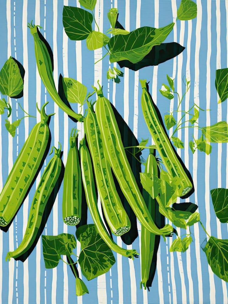 Okra Summer Illustration 1