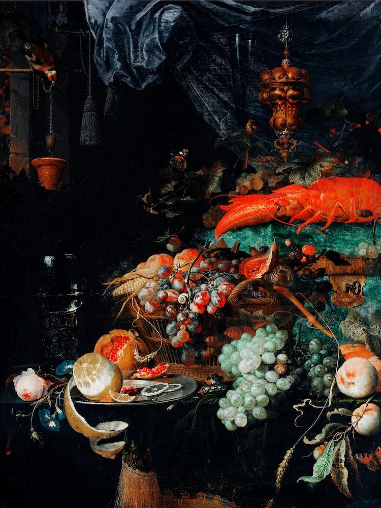 Fruits And Lobster, Abraham Mignon