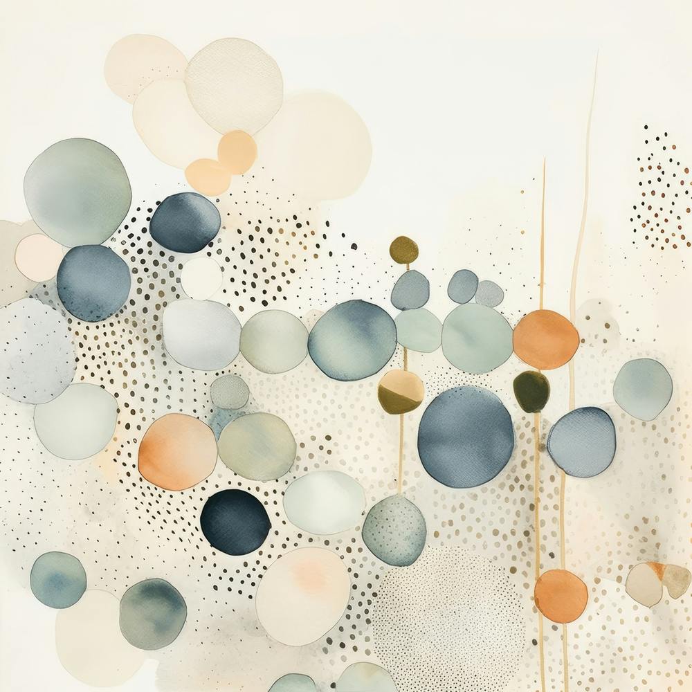 Watercolor Abstract Dots 7