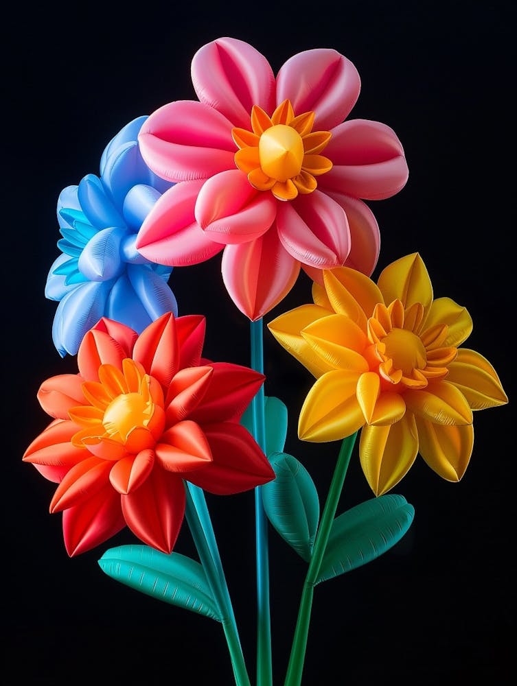 Helle aufblasbare Blumen Dahlie 4