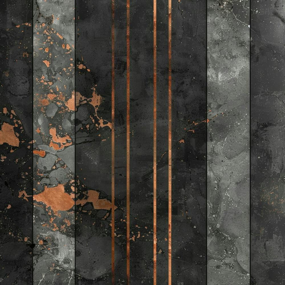 Black And Copper Stripes 1