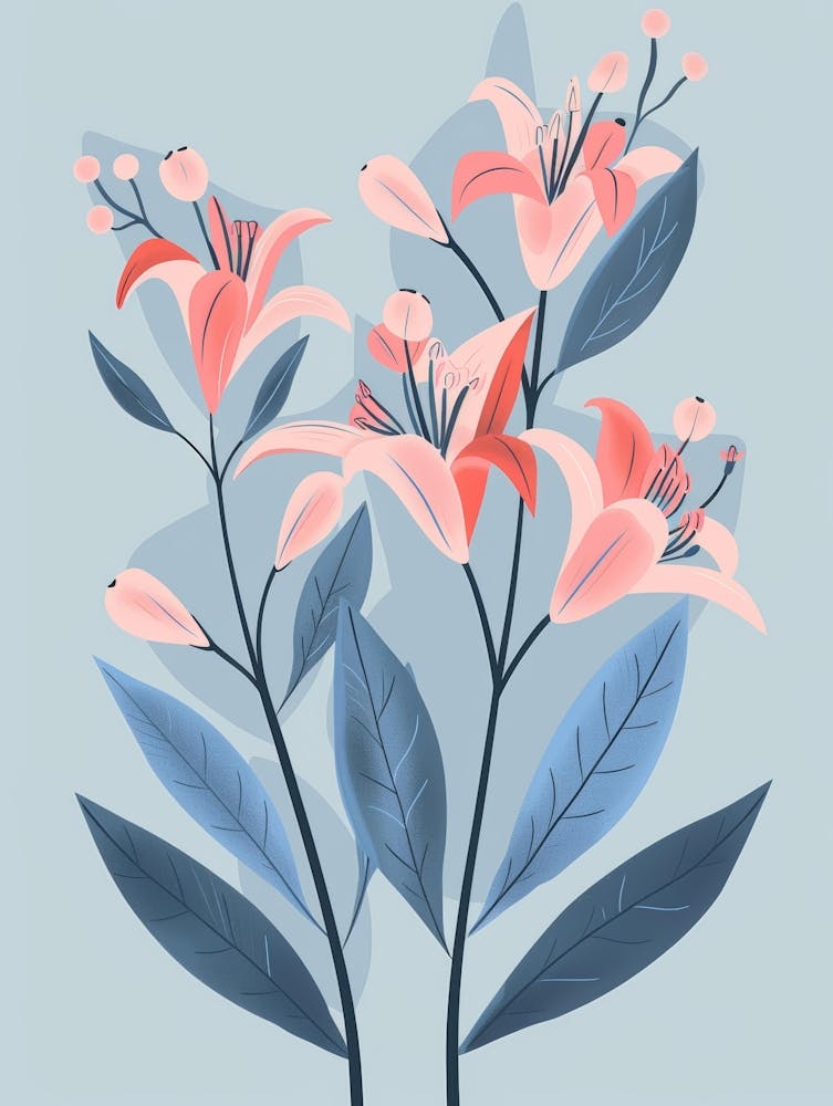 Pink Lilies 1