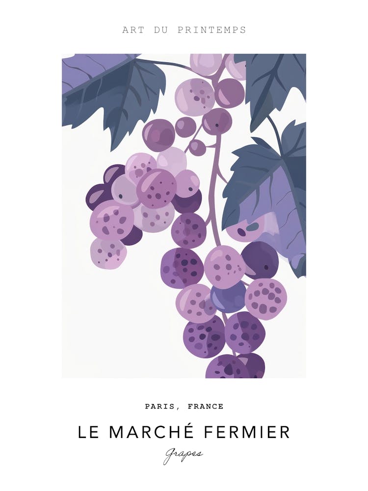Grapes Le Marche Fermier Poster 2