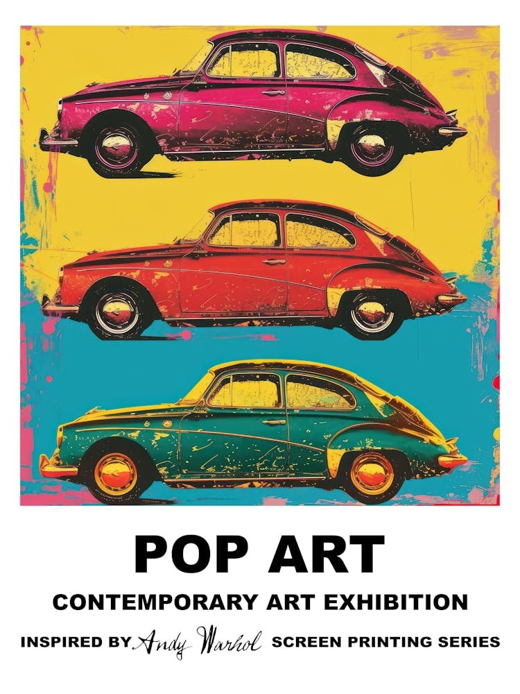 Poster Chairs Pop Art 3