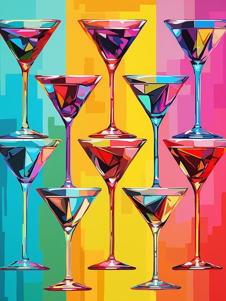 Retro Martini Pop Art Inspired 3
