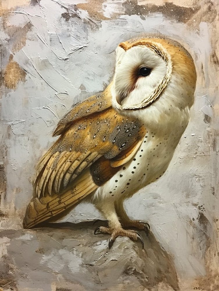 Barn Owl Painting 8