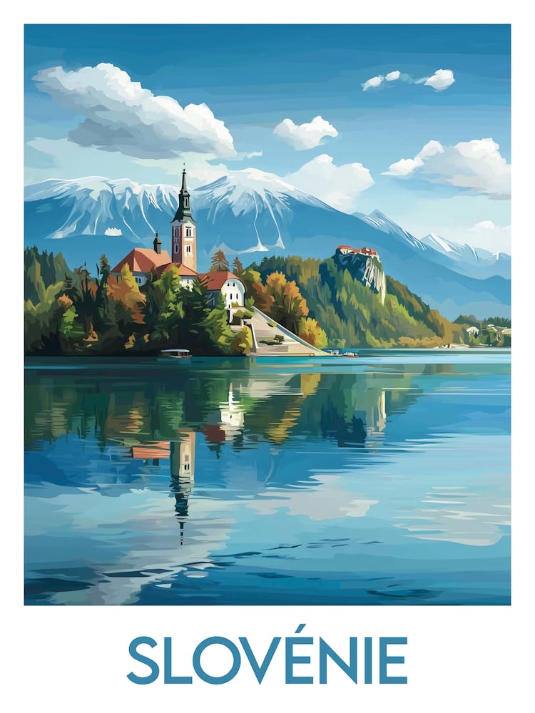 Affiche de voyage Slovénie