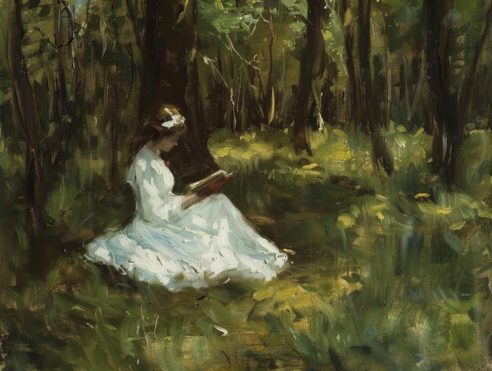 Reading In The Woods 4