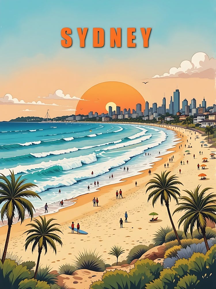 Sydney Vintage Travel Poster 17
