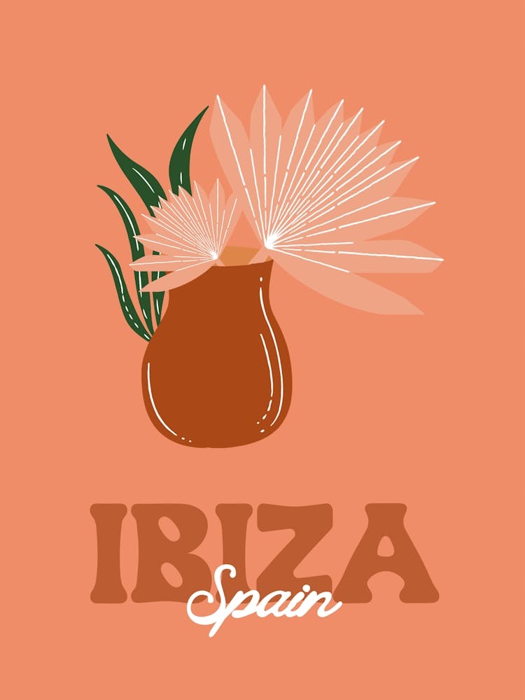 Ibiza Spain Poster, European Vacation Wall Art, Travel Decor, Passport Home Decor, European Wanderlust