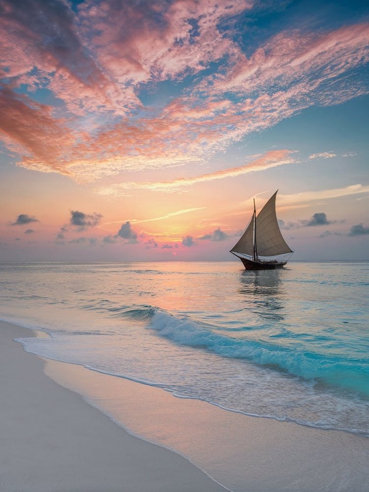 Sailboat At Sunset 2