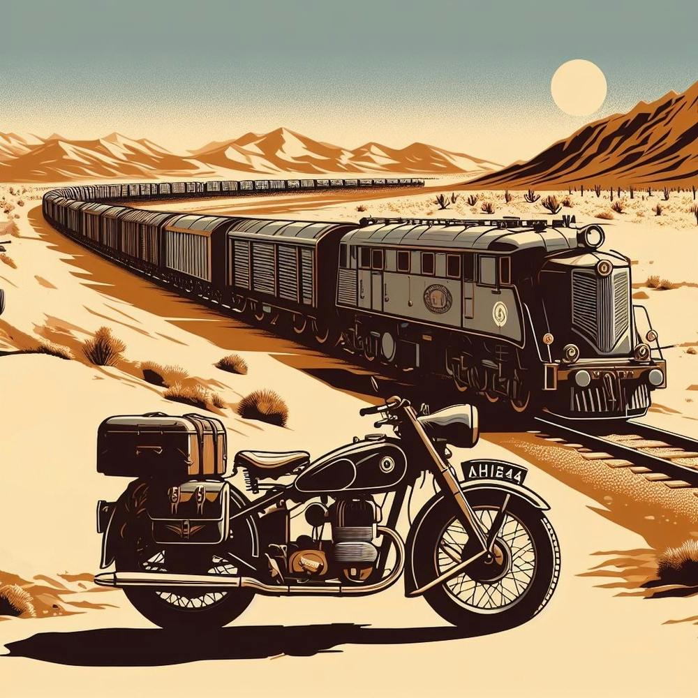 Mauritania Railway. Vintage 