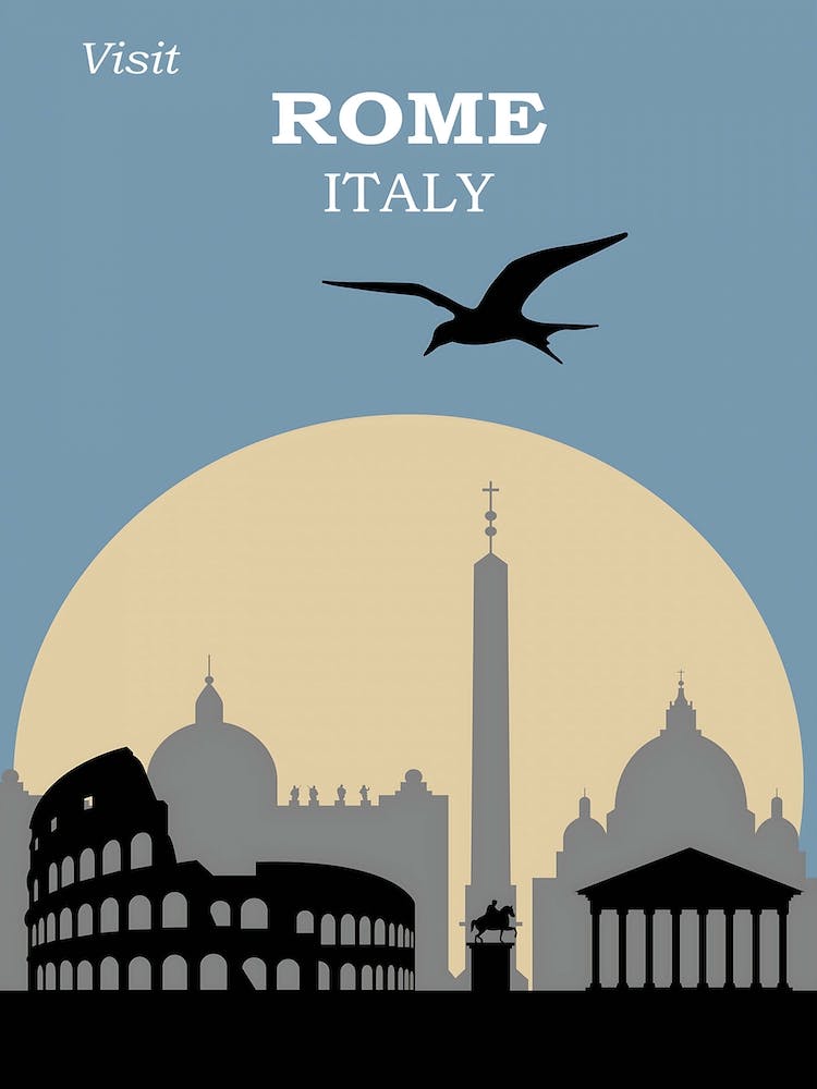 Rom Italien, Reiseposter 1, Karen Arnold
