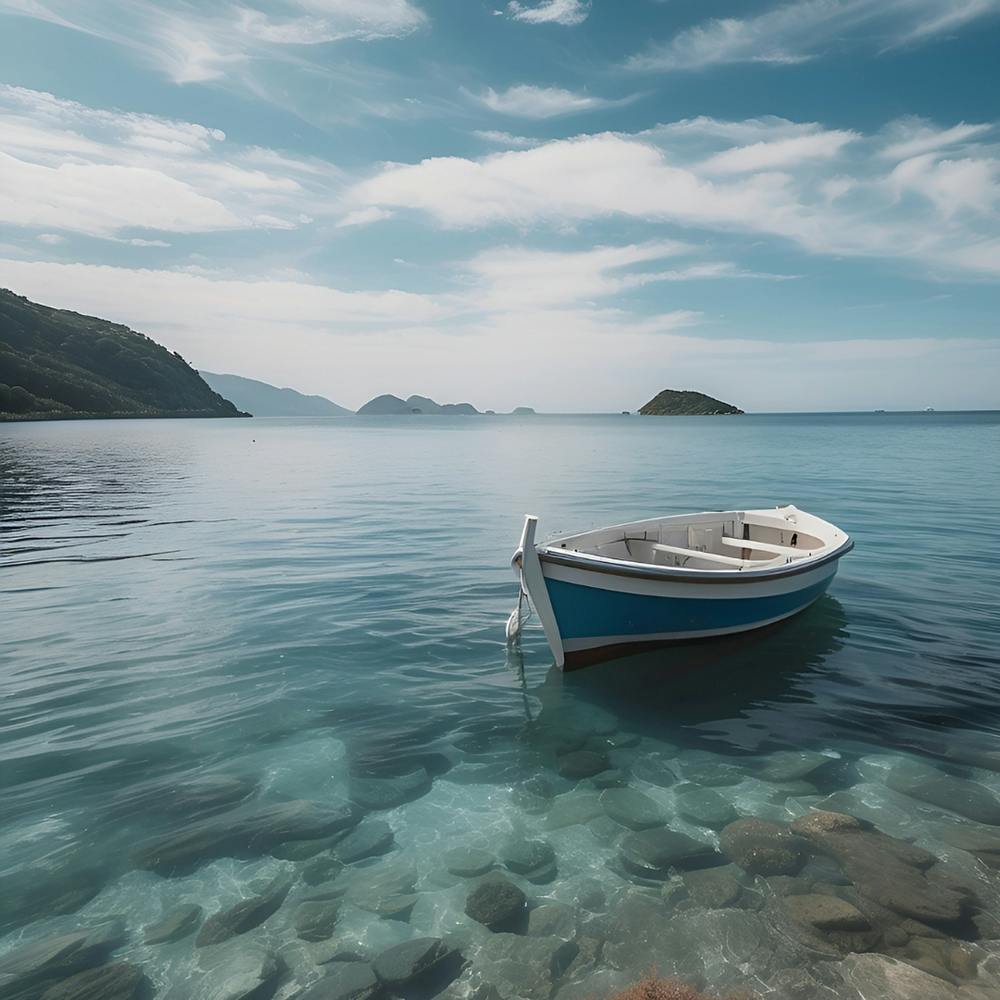 Small Boat In The Sea