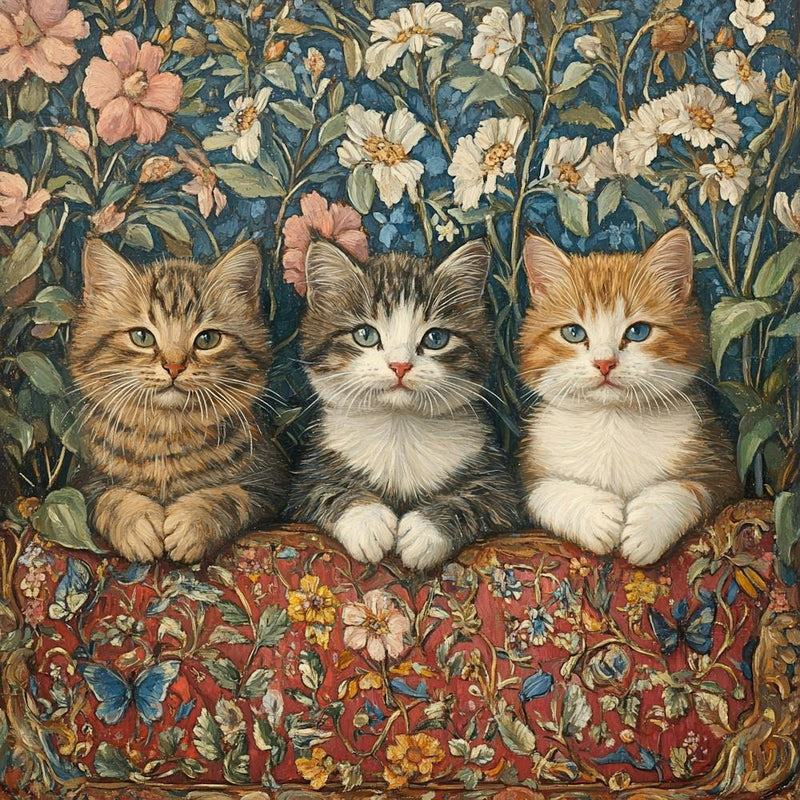 Three Kittens Art