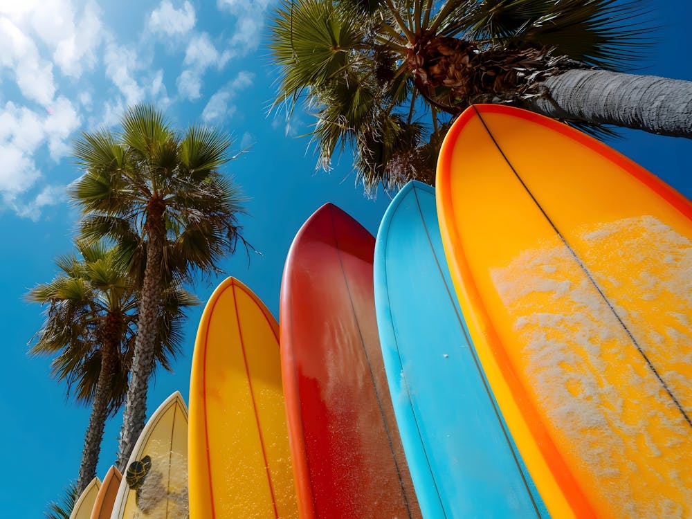 Colorful Surfboards