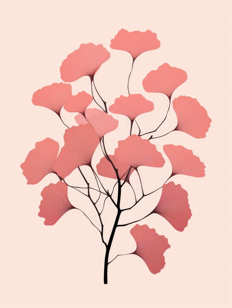 Pink Ginkgo Tree
