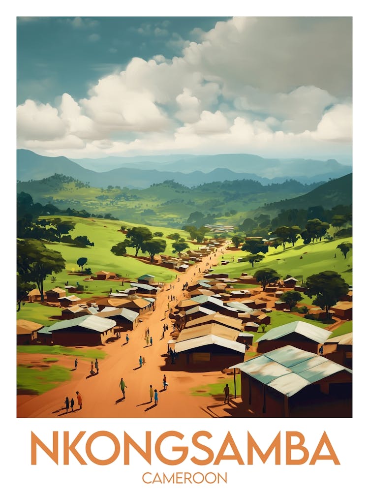 Affiche de voyage Nkongsamba