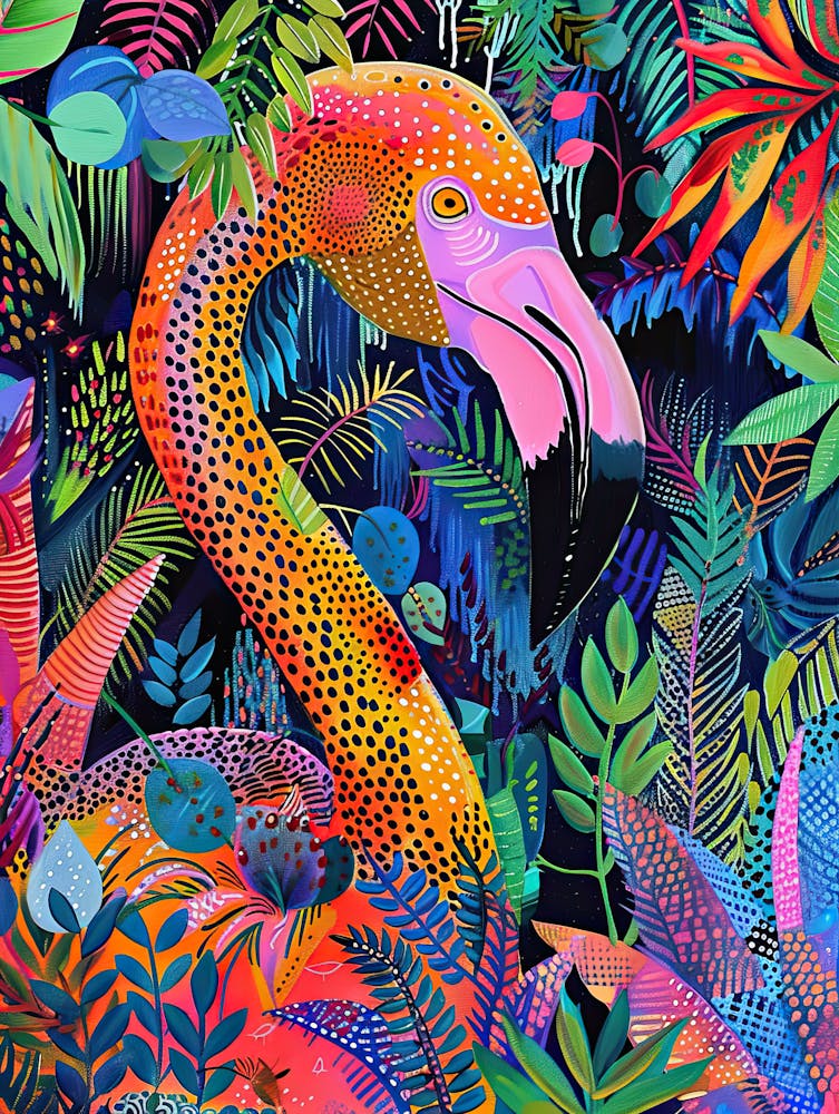 Neon Nature Matisse Style