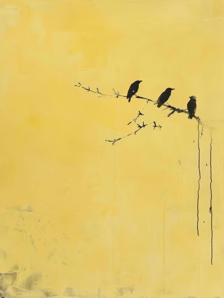 Three Birds On A Branch 1