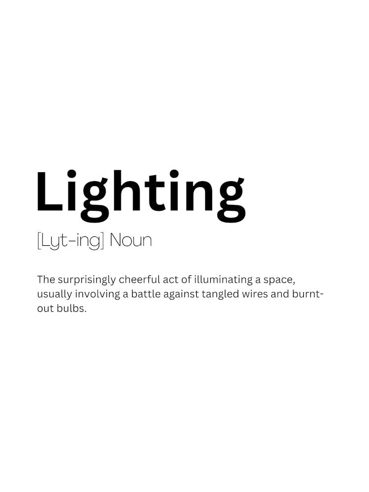 Lighting Definition Meaning