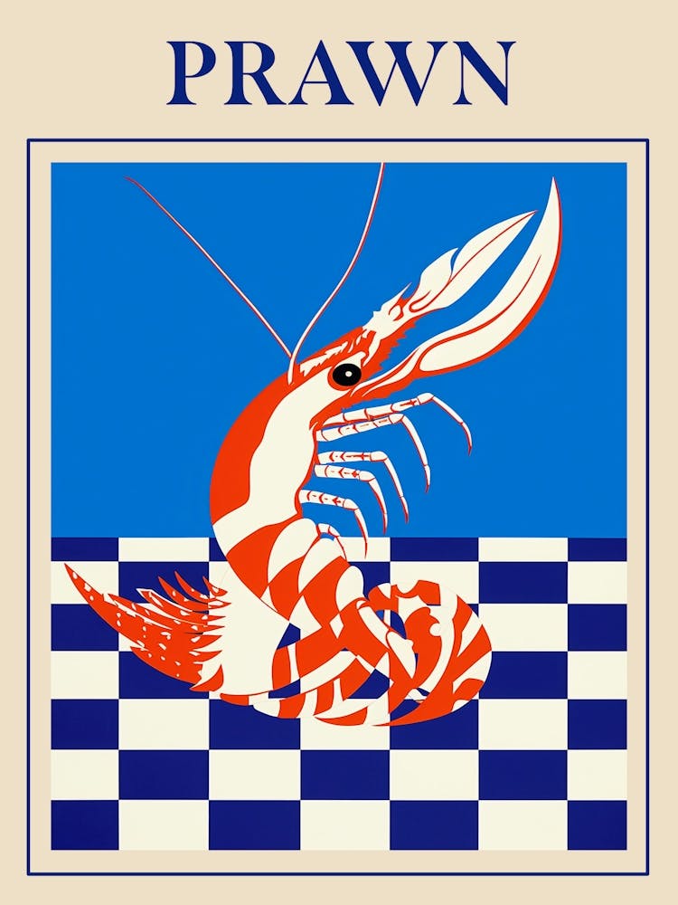 Prawn Seafood Poster