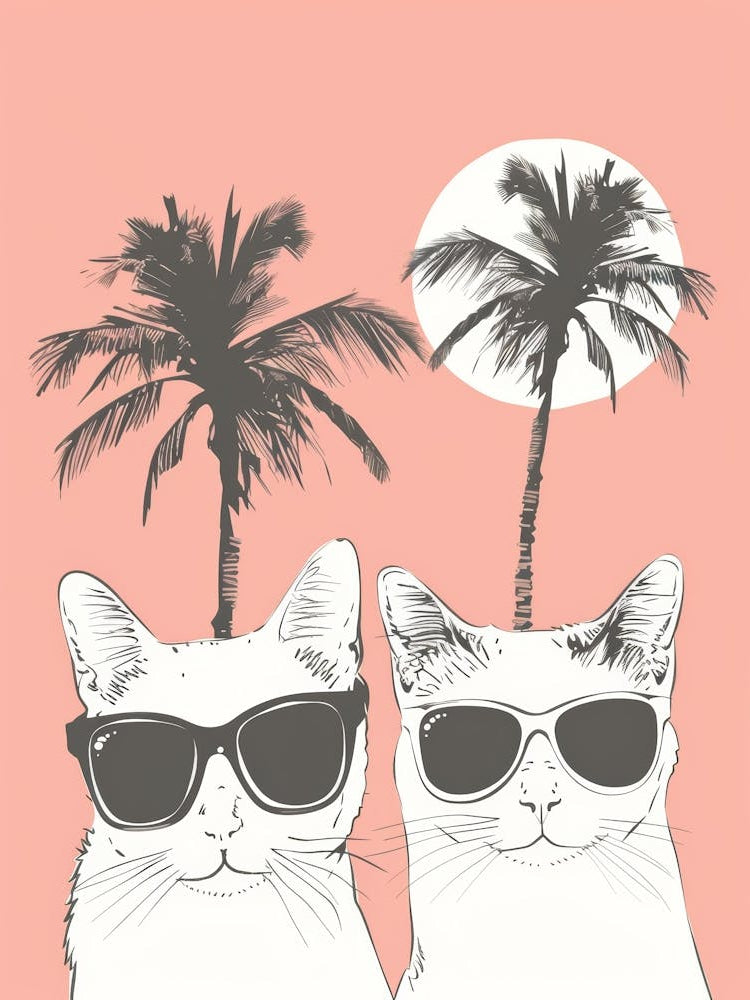 Two Cats In Sunglasses 7