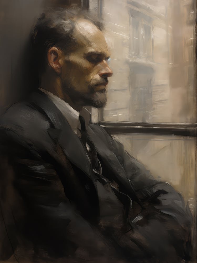 Moody Portrait Painting