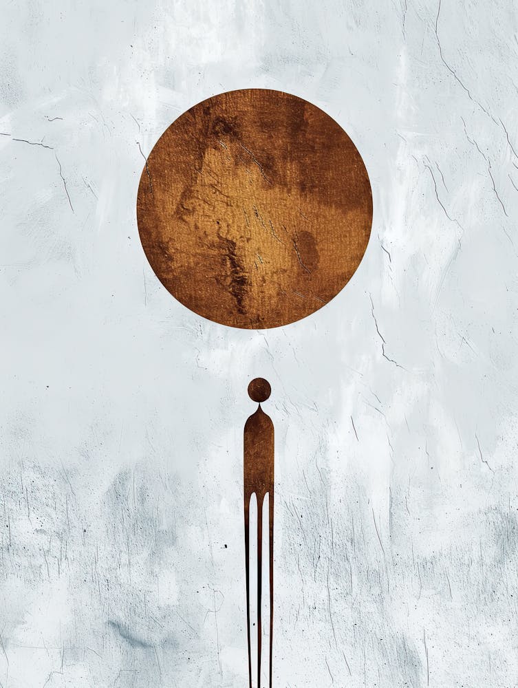Man In The Moon, Minimalist, Bauhaus