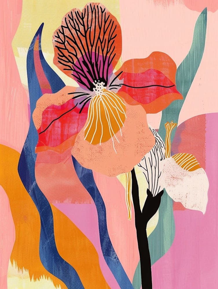 Colourful Flower Illustration Petunia 3