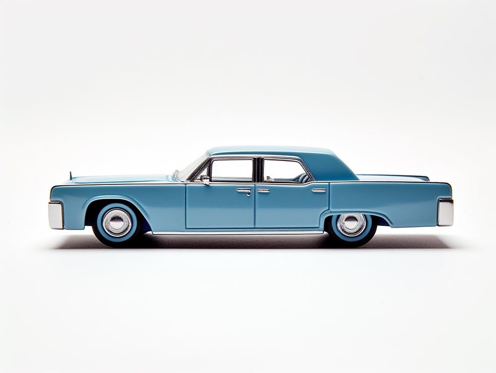 Toy Car 64 Lincoln Continental Blue