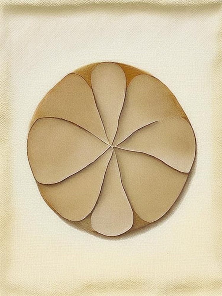 Sand Dollar 1, Symbol Abstract Painting
