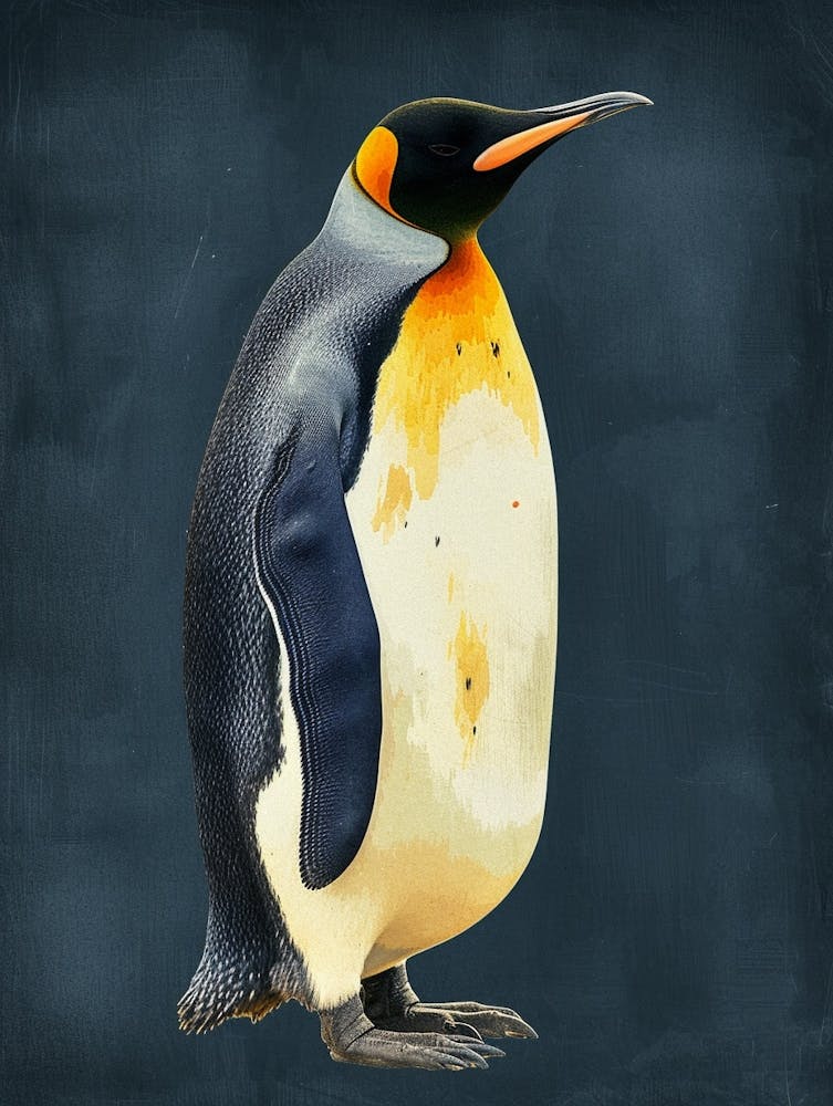 King Penguin Livingston Island Colour Block Painting 1