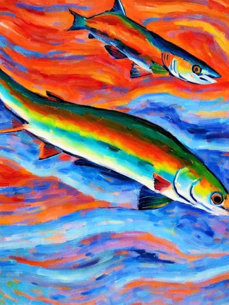 Rainbow Shark Matisse Inspired