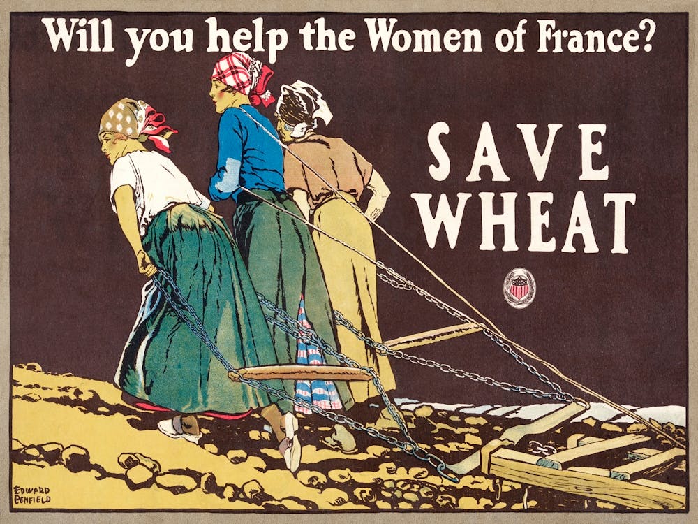 Will You Help The Women Of France (1918), Edward Penfield
