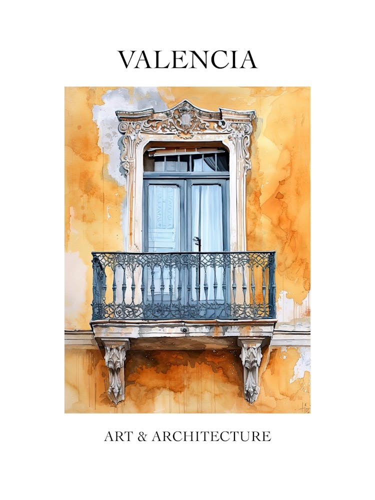 Valencia Travel And Architecture Poster 3