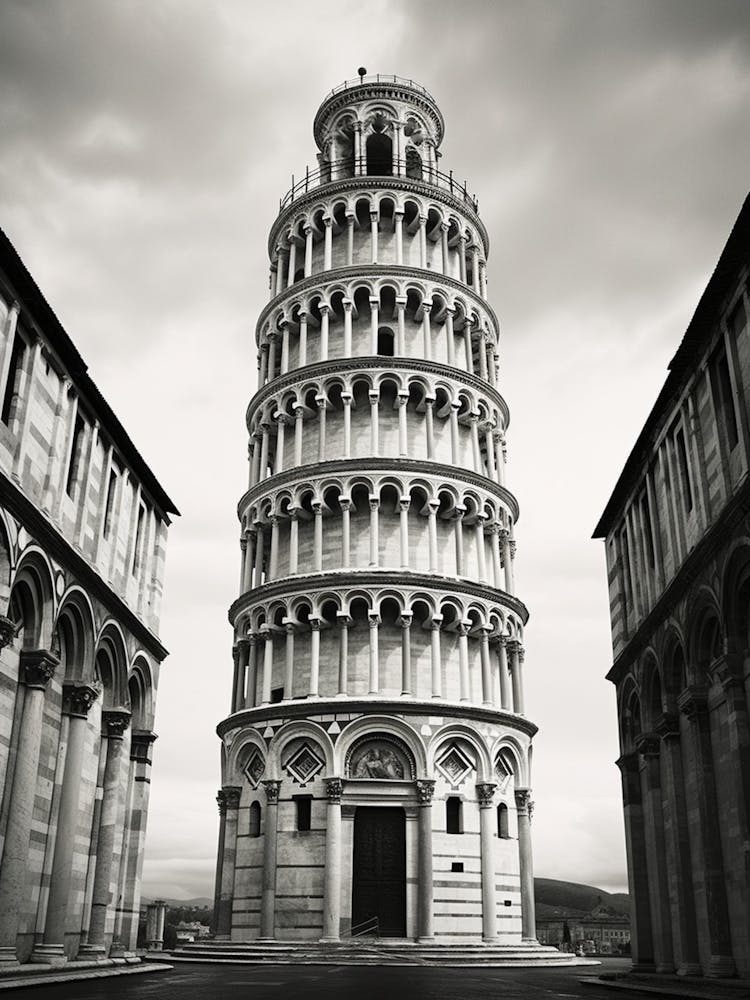 Pisa, Italy,  Black And White Analogue Photography  4