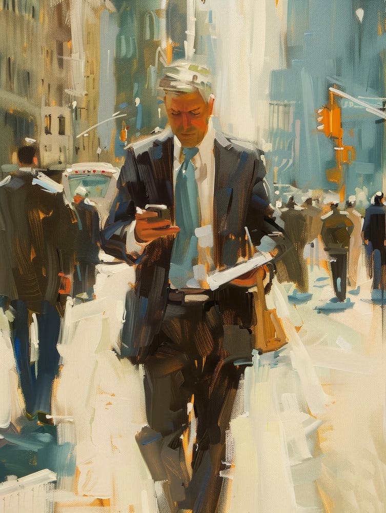 Man On His Cell Phone