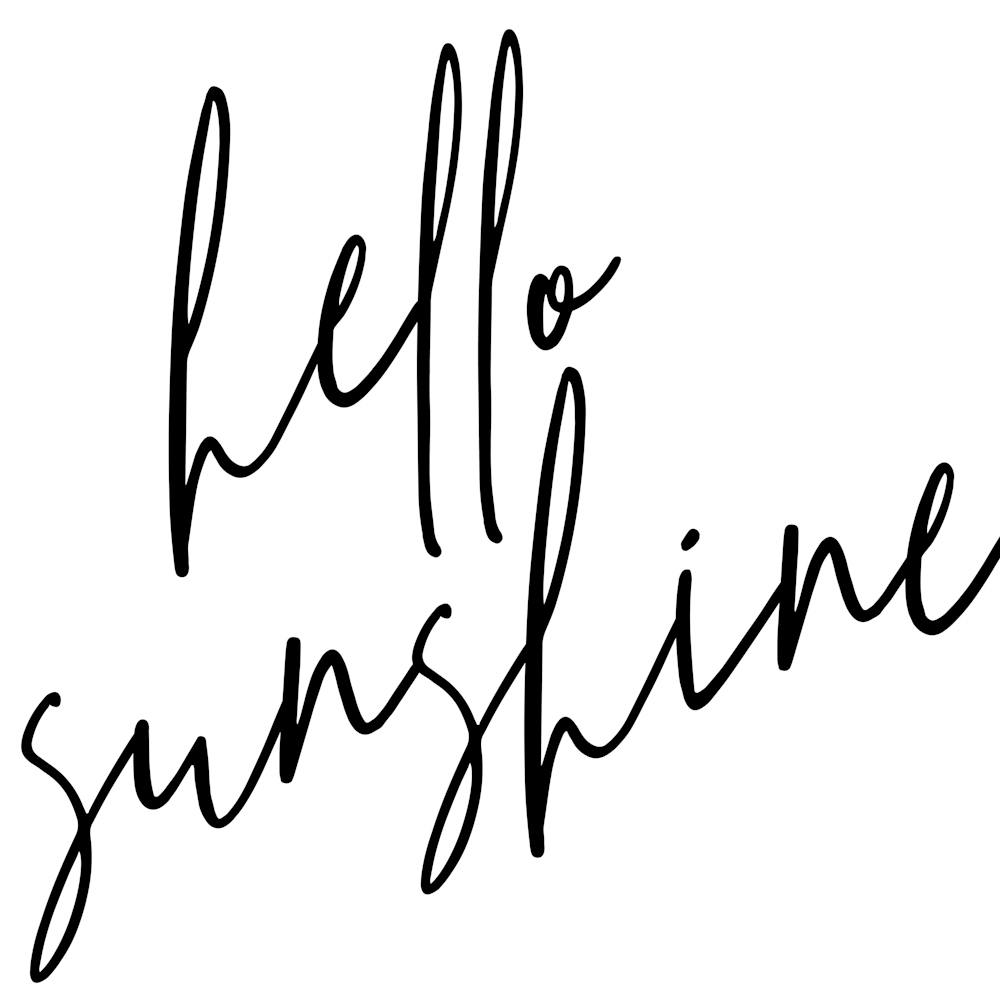 Bonjour Rayon De Soleil Carré